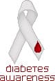Diabetes awareness ribbon.