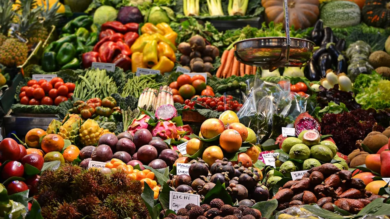 assorted fruits at the market