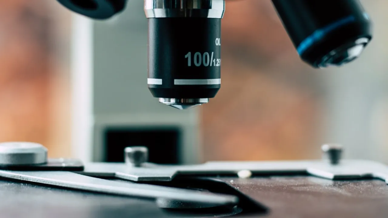 black microscope