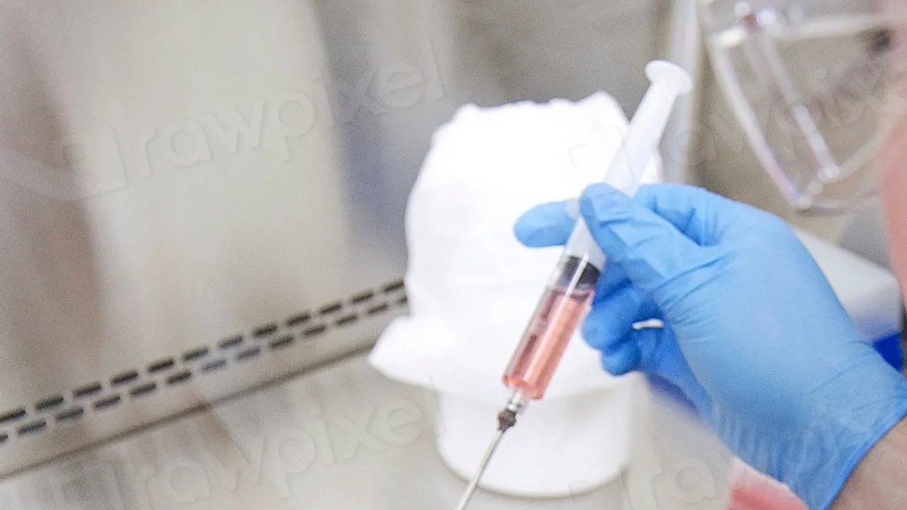 Laboratory technician working with a cell
