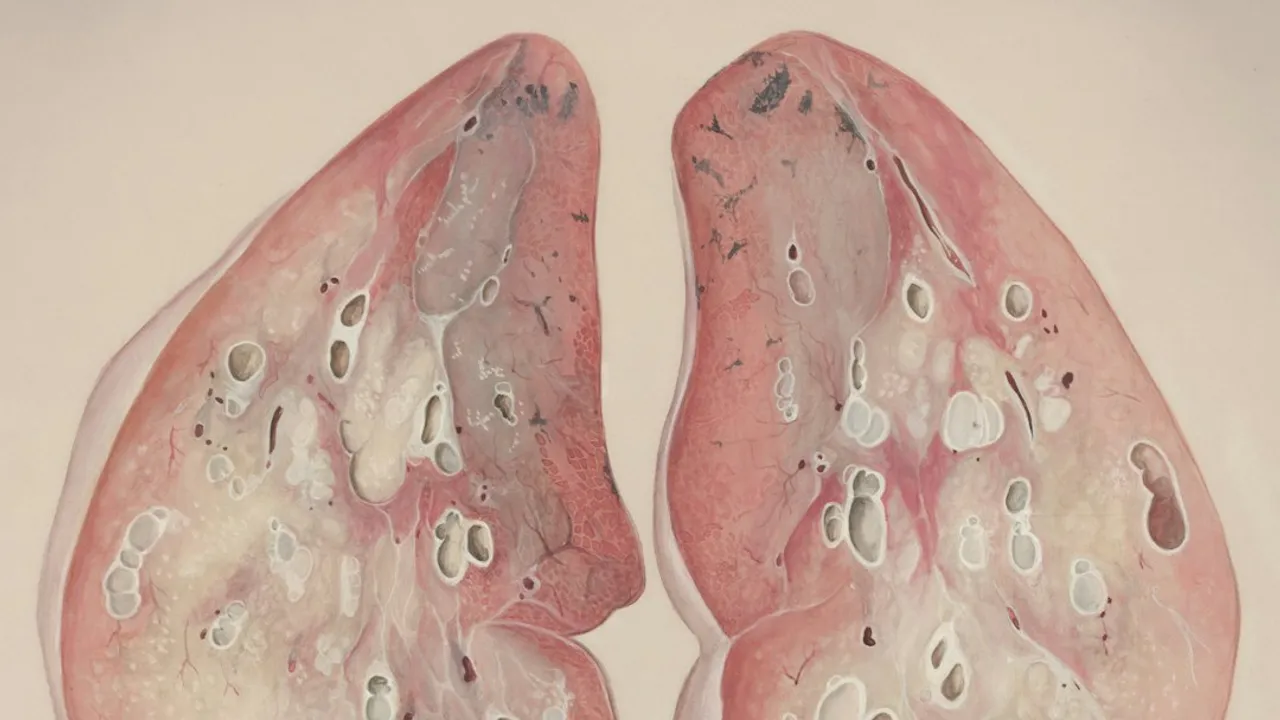 a medical illustration of the lungs