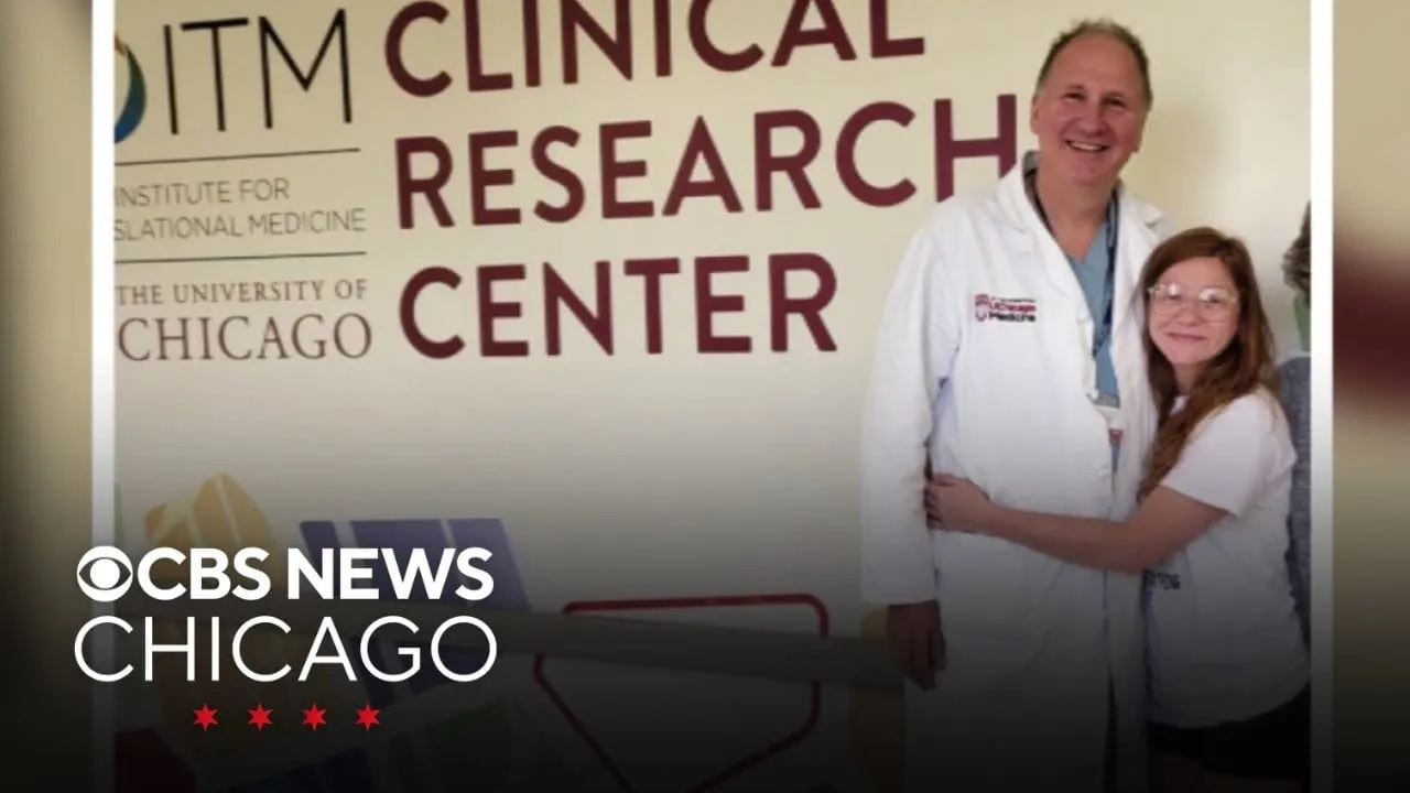 Video still from YouTube community video: Early Patient Stories From a Cell Transplant Trial at University of Chicago