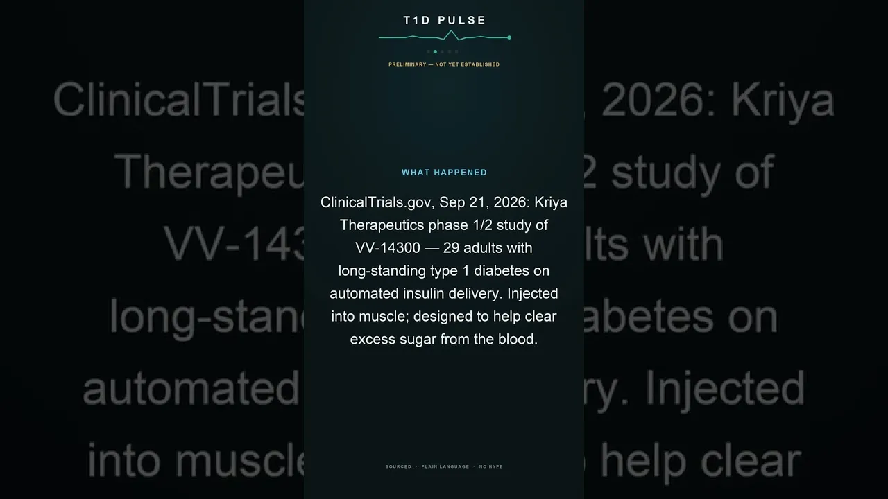 Video still from T1D Pulse: New Gene Therapy Approaches Enter Clinical Testing for Type 1 Diabetes