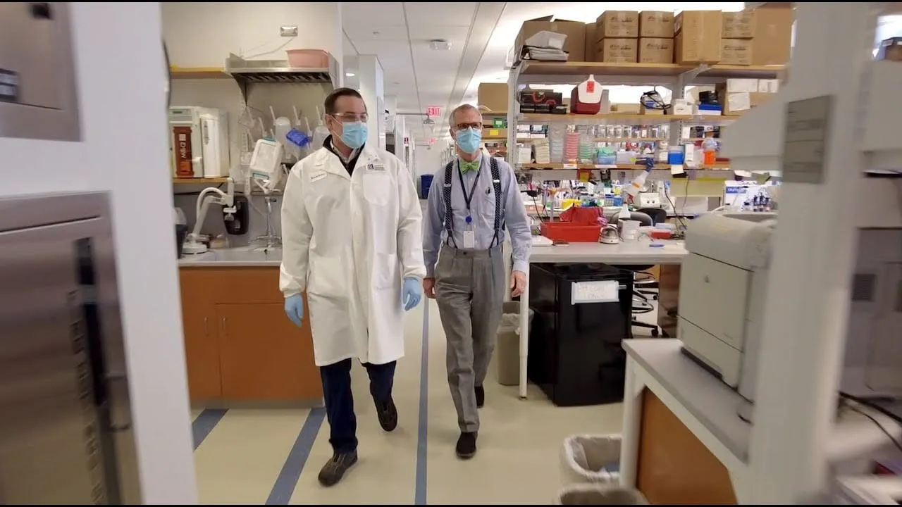 Video still from YouTube community video: UMass Joins JDRF Center of Excellence to Pursue Type 1 Diabetes Cure Research