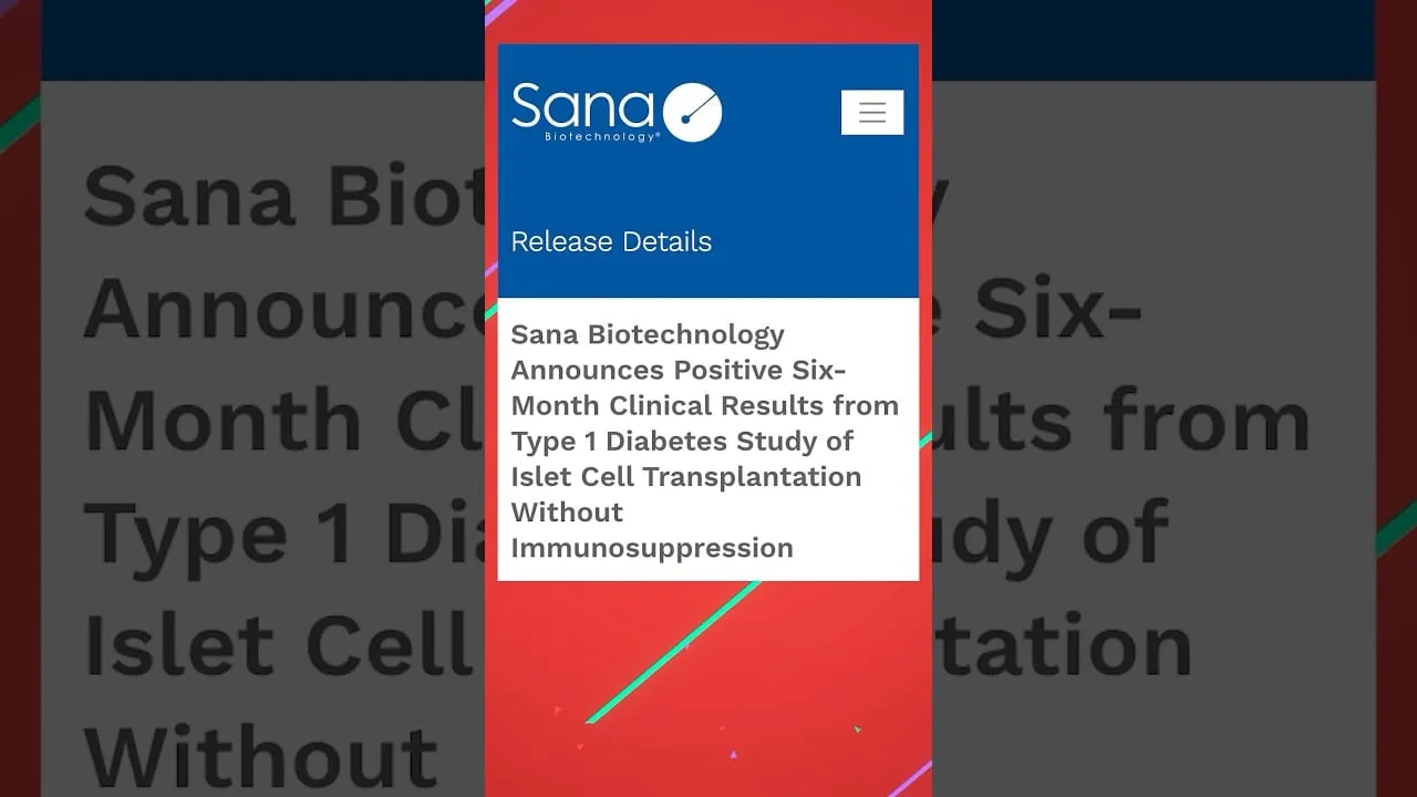Video still from YouTube community video: Experimental Cell Therapy Shows Early Promise Without Immunosuppression