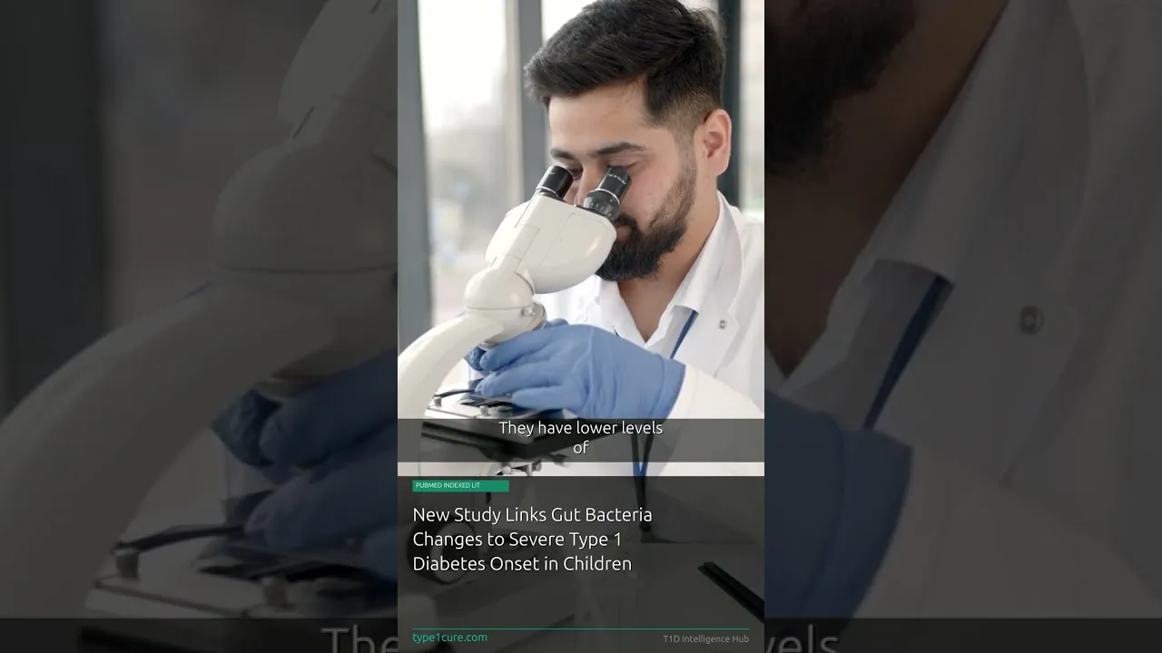 Video still from Type1Cure: Gut Bacteria Changes May Signal Type 1 Diabetes Risk in Children and Adults